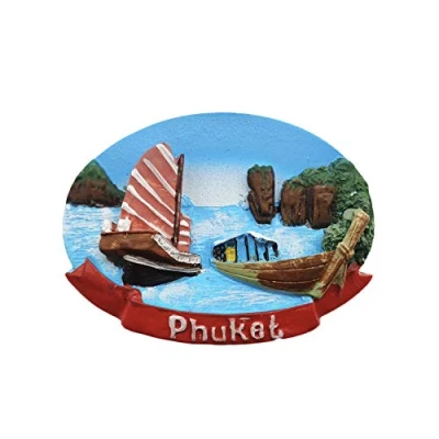Image of Wedare Magnet Phuket Thailand 3D Refrigerator Souvenir Resin Collection,Phuket Fridge Gift Magnetic Sticker Home Kitchen Decoration