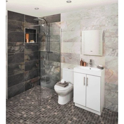 Image of Johnson Tiles Aspen Carbon Grey Matt Porcelain Mosaic Tile 300mm X Pack Of 6