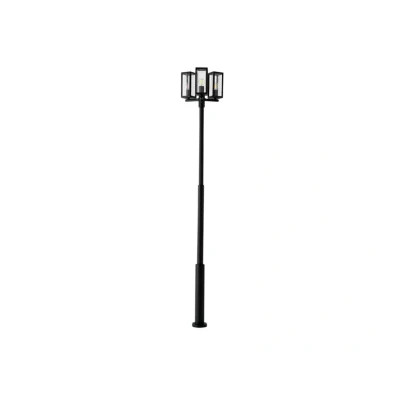 Image of Lucande outdoor light Siveta, 240 cm, 3 bulb, black, aluminium