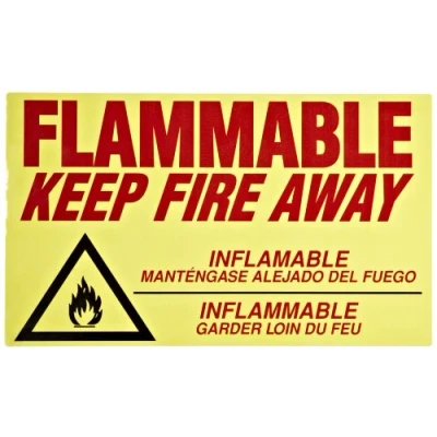 Image of Eagle C97D Flammable Keep Fire Away Decal