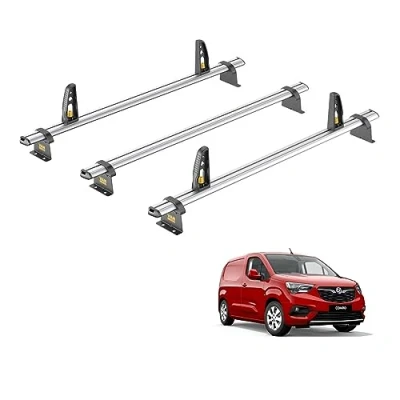Image of Van Guard Roof Rack for Vauxhall Combo (E 2018+) 3 Bars + 4 Load Stops [Only Suitable Models with Twin Rear Doors] Ulti Bar VG338