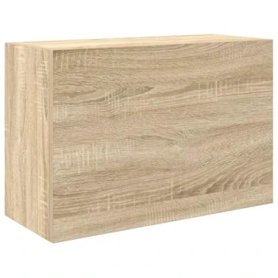 Image of vidaXL Bathroom Wall Cabinet Engineered Wood Sonoma Oak 60x25x40 cm Versatile Storage for Bathroom, Kitchen &amp; Living