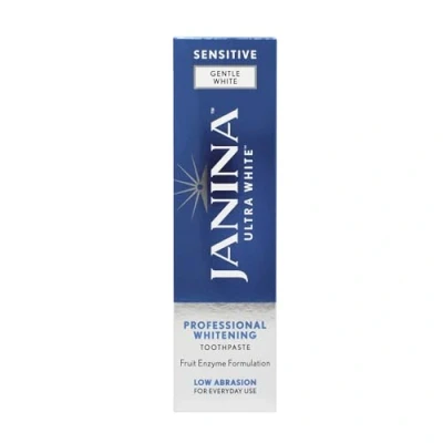Image of Janina Ultra White 75ml Sensitive Teeth Whitening Mint Toothpaste, Low Abrasive Formula with Complex for &amp; Relief to Sensitivity, Everyday Use, Vegan Cruelty Free