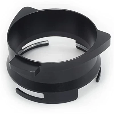 Image of CreepyParty Coffee Dosing Funnel, 54mm Ring Espresso Accessrioes Aluminum Metal for Sage Delonghi Breville Portafilter Black Hand Free