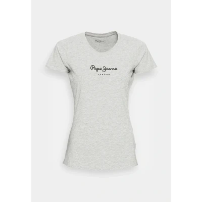 Image of Pepe Jeans NEW Virginia Print Tshirt, Women&#039;s, Size: Large, Grey