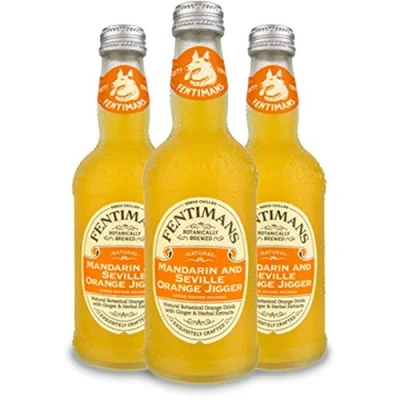 Image of Fentiman&#039;s Mandarin and Seville Orange Jigger Fizzy Drink, 275ml Glass Bottle (12 Pack)