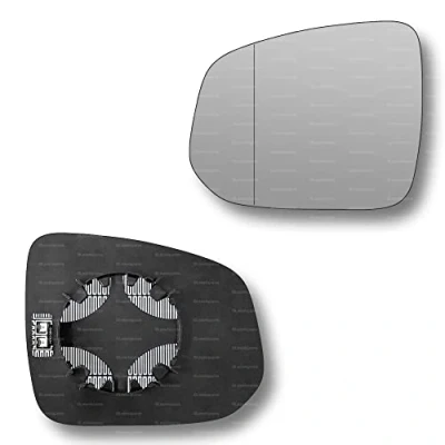Image of Less4spares Replacement Wing Mirror Glass Left Compatible with Volvo XC90 2015 2022 CLIP ON Passnager Near Side N/S Heated Blind Spot
