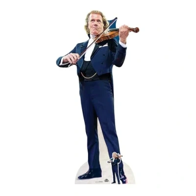 Image of CS772 Andre Rieu Composer Lifesize Cardboard Cutout with Free Mini Standee Perfect for Fans, Friends, Collectors and Family Height 190cm