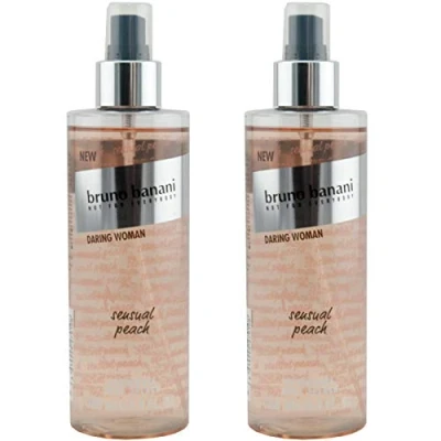 Image of Bruno Banani Body Spray, Daring Woman Sensual Peach, 2 x 250 ml