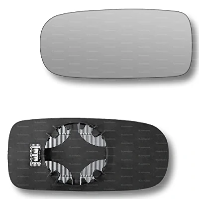 Image of Less4spares Replacement Wing Mirror Glass Left Compatible with Jaguar XJ 1994 2002 CLIP ON Passnager Near Side N/S Heated Convex