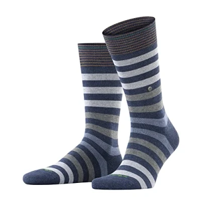 Image of Burlington Blackpool Socks, Men&#039;s, Size: 7,5 11, Grau/blau