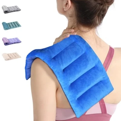 Image of SuzziPad Microwave Heating Pad for Pain Relief, 7x16 Microwavable Pads Cramps, 1 Pack (Navy Blue)