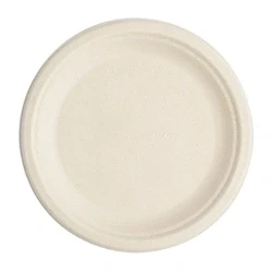 Image of Vegware Compostable Nourish Moulded Fibre Plate Natural 7&quot; (500 pack)