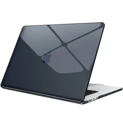 Image of FINTIE Case Compatible with Macbook Air 15 inch (2024/2023) M3/M2 Chip, Protective Snap On Hard Shell Cover for 15.3 Model A3114 A2941, Crystal Midnight