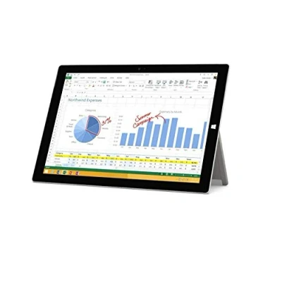 Image of 2014 Microsoft Surface Pro 3 with Intel Core i5 4300U (12 inch, 8GB RAM, 256GB SSD) (Renewed)