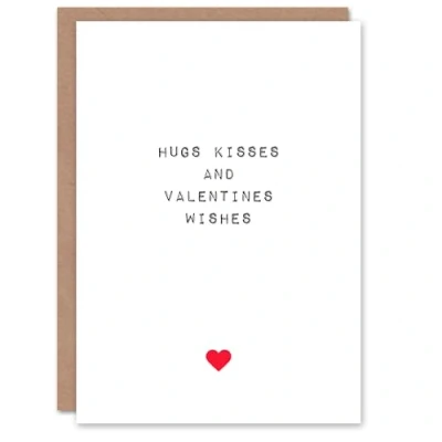 Image of Artery8 Valentines Day Greeting Card Hugs Kisses Wishes For Him or Her