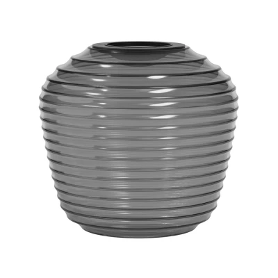 Image of Nara Taper Ribbed Glass Smoke Lamp Shade Astro
