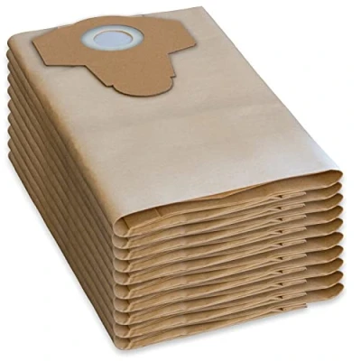 Image of Parkside 10 Vacuum Cleaner Bags 30 L PNTS 1400 A1 Lidl IAN 53353 Brown 906 02 Wet Dry