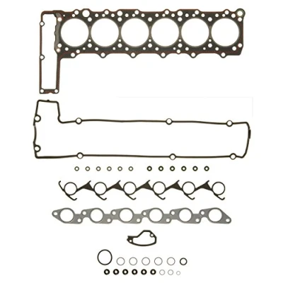 Image of 60301062206030160321 Gasket Set, cylinder head AJUSA 52111100 with gasket, valve stem seals FIBERMAX MERCEDES BENZ: S Class Saloon