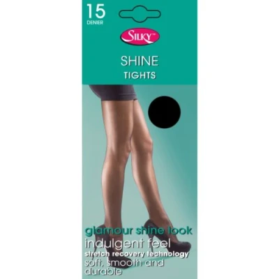 Image of Silky Womens/Ladies Shine Tights (1 Pair) (Medium (36 42)) (Black)