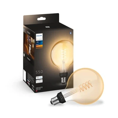 Image of Philips Hue White Filament Globe E27 G125