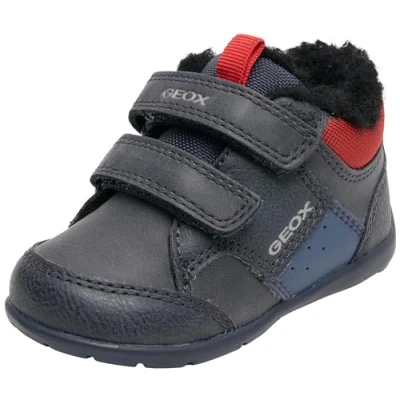 Image of Geox Baby Elthan Boy B Sneaker, Navy red, 2.5 UK Child