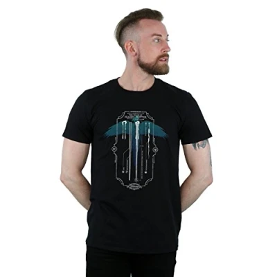 Image of Harry Potter Men&#039;s Garrick Ollivander The Wand T Shirt Large Black