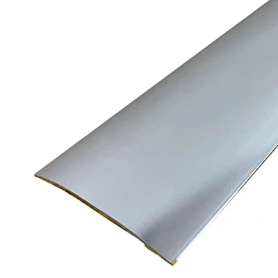 Image of CAS 38mm Self Adhesive Euro Cover Strip Wood Vinyl Tile Door Bar Threshold Trim Bright Silver, 2.7m