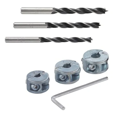 Image of wolfcraft &quot;Depth Restricted Drilling&quot; Starter Set I 8639000 for Drilling into softwood