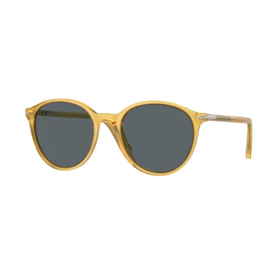 Image of Persol Unisex Sunglasses, Size: 53, Miele/blue