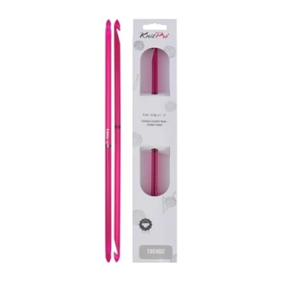 Image of Knit Pro KP51426 8 mm Double Ended Traditional Tunisian Crochet Hook, Multi Colour