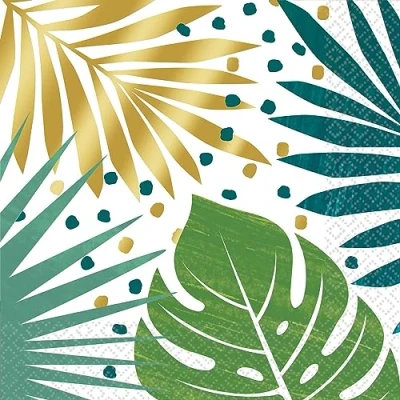 Image of Amscan 9904862 Key West Tropical Summer Party Luncheon Napkins 16 Pack