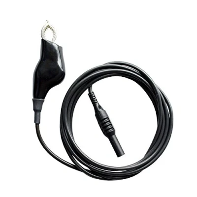 Image of Earth Bond Test Lead Ideal for PAT Testers with 4mm Push Connections: Leaderman LDMEBLFCI from Testermans