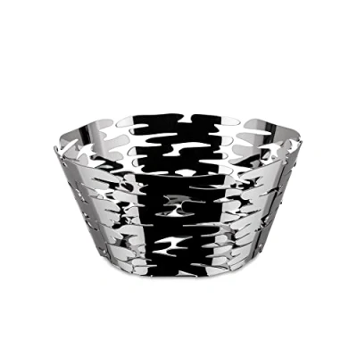 Image of Alessi Barket BM10/21 Design Centerpiece with Openwork Decoration, 18/10 Stainless Steel, 21 cm