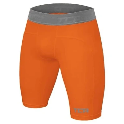 Image of TCA Men&#039;s Pro Performance Compression Base Layer Thermal Under Shorts Orange, S