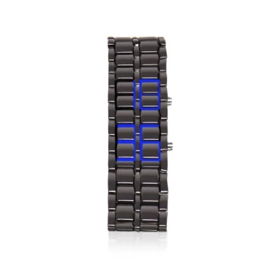 Image of Thumbsup! Armour Men&#039;s Digital Watch with Grey Dial Display and Stainless Steel Bracelet ARMWAT