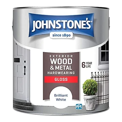 Image of Johnstone&#039;s Exterior Hardwearing Gloss Brilliant White 2.5L