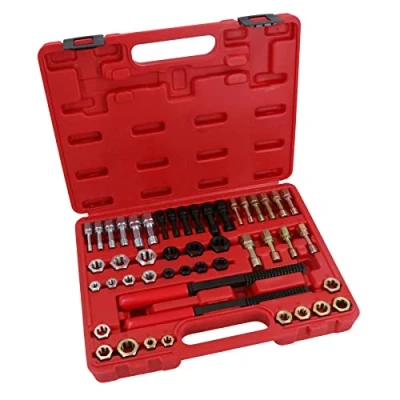 Image of 48pc Metric + Imperial UNF UNC Rethread Tap Die Kit M6 M14 1/4in 5/8in