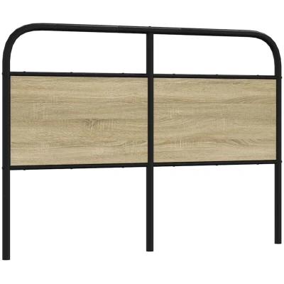 Image of vidaXL Headboard Sonoma Oak 120 cm Steel and Engineered Wood