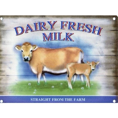 Image of Dairy Fresh Milk metal sign (og 2015)