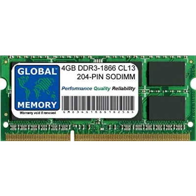 Image of 4GB DDR3 1866MHz PC3 14900 204 PIN SODIMM MEMORY RAM COMPATIBLE WITH LAPTOPS/NOTEBOOKS