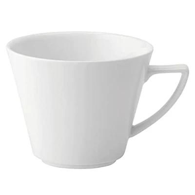 Image of Utopia Anton Black Fine China, Z03066 000000 B01006, Deco V Shaped Cup 7.5oz (21cl) (Box of 6)