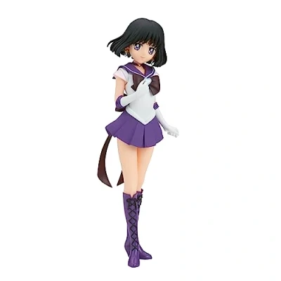 Image of Banpresto BP88597P Super Sailor Saturn Action Figure, Pretty Guardian Moon Eternal The Movie, Glitter&amp;Glamours, 18 cm, Multicolor