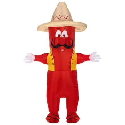 Image of Widman Inflatable Mexican Chilli Pepper Adult Fancy Dress Costume