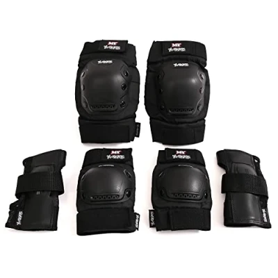 Image of M.Y X Skate Kids Junior Adjustable Pads with Protective Knee Elbow and Wrist Large