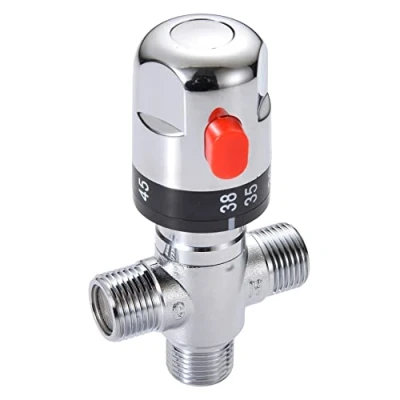 Image of Xcel Home Chrome Thermostatic Mixing Valve Head/Universal Replacement for Douche Bidet Shattaf