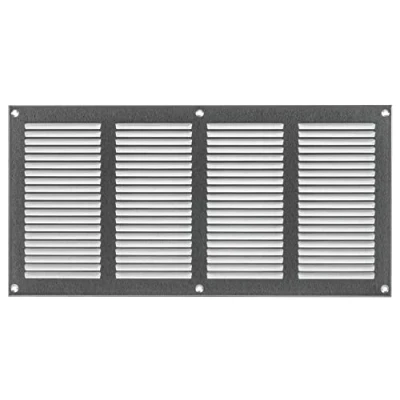 Image of LIRAST 400x200mm Vent Cover Galvanised Steel 16x8 inch Wall with Insect Mesh Ceiling Soffit Vents External Metal Ventilation Grilles Air Covers for Walls