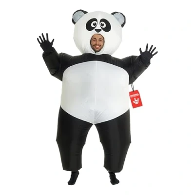 Image of Morph Giant Panda Inflatable Blow Up Fancy Dress Costume One size fits most