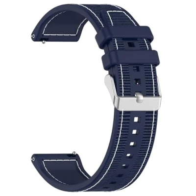 Image of TTTLLNN Fashion Comfortable Silicone 22mm Watch Strap Easy Cleans Sport Wristband Suitable for All Genders Smartwatches Unisex
