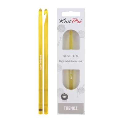 Image of KnitPro Crochet Hook, Trendz, 6mm x 30cm